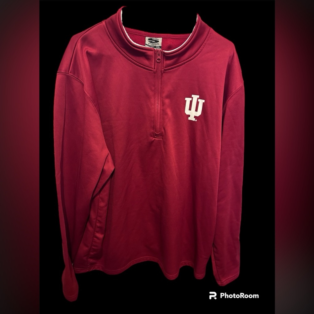 Men’s IU Quarter zip pullover red size XXL